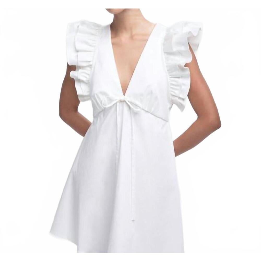 NEW KIKA VARGAS nola mini dress in white